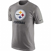 Pittsburgh Steelers Nike Facility WEM T-Shirt - Heathered Gray,baseball caps,new era cap wholesale,wholesale hats